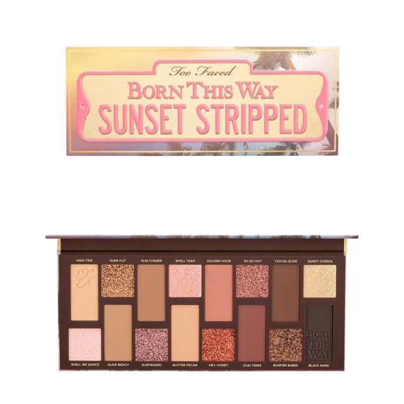 Too Faced Born This Way Sunset Stripped Matte+Metallic+Shimmer Eyeshadow Palette